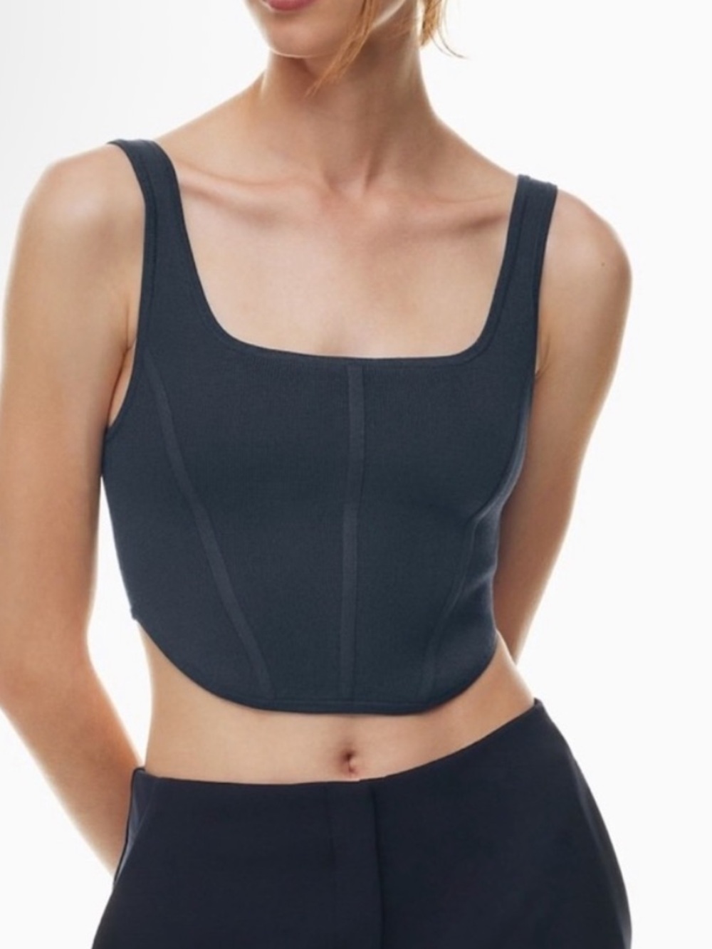 Aritzia Sculpted Bustier Tank